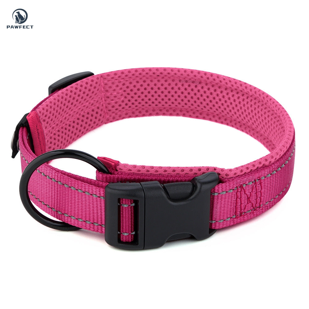 Breathable Sandwich Mesh Reflective Dog Collar