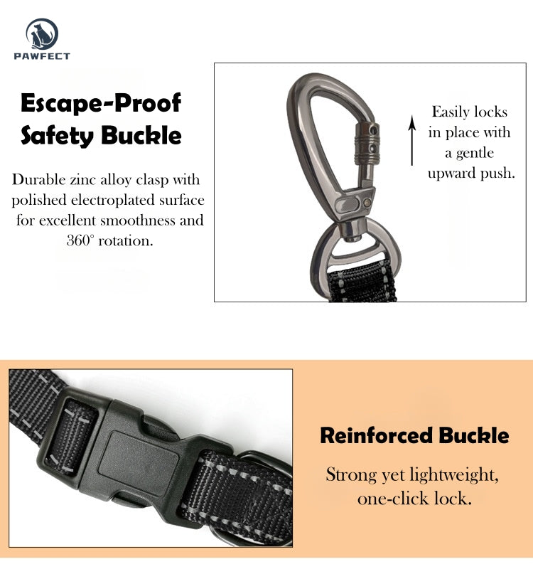 6-in-1 Multi-Functional Dog Leash for Running & Car Safety