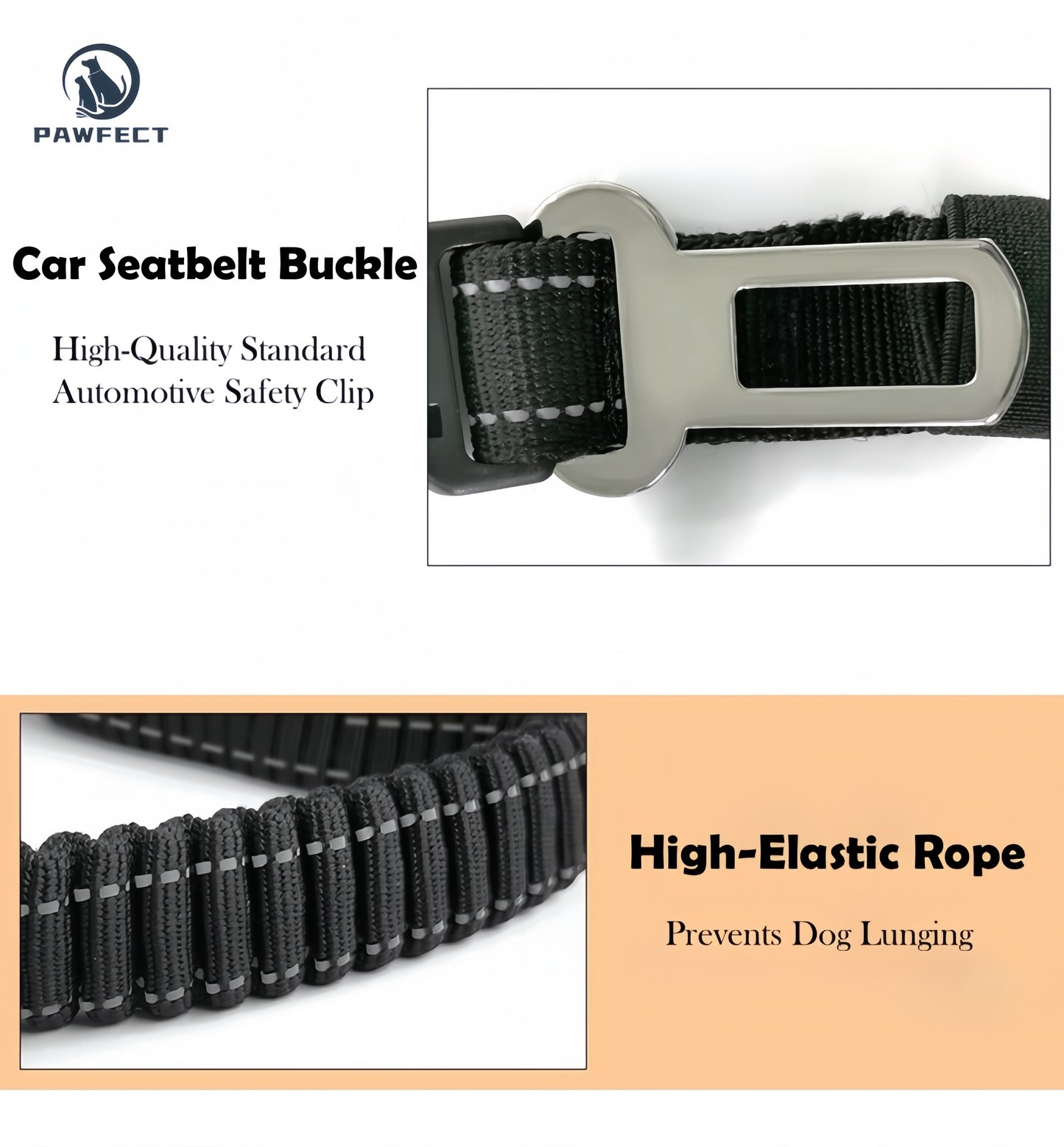6-in-1 Multi-Functional Dog Leash for Running & Car Safety
