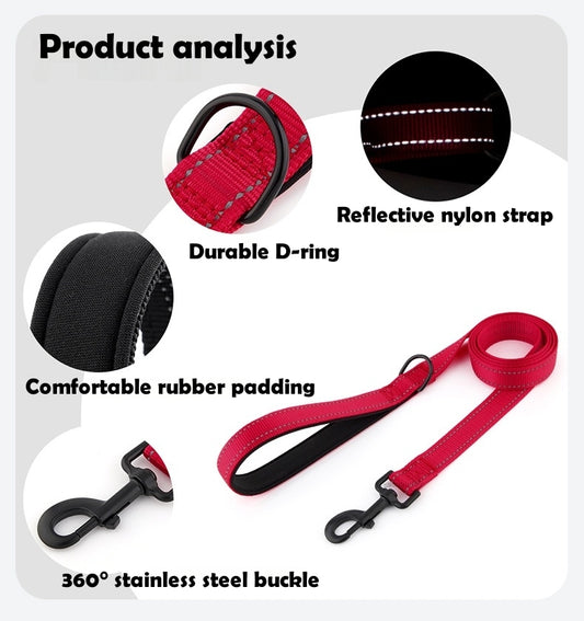 Reflective Nylon Dog Leash