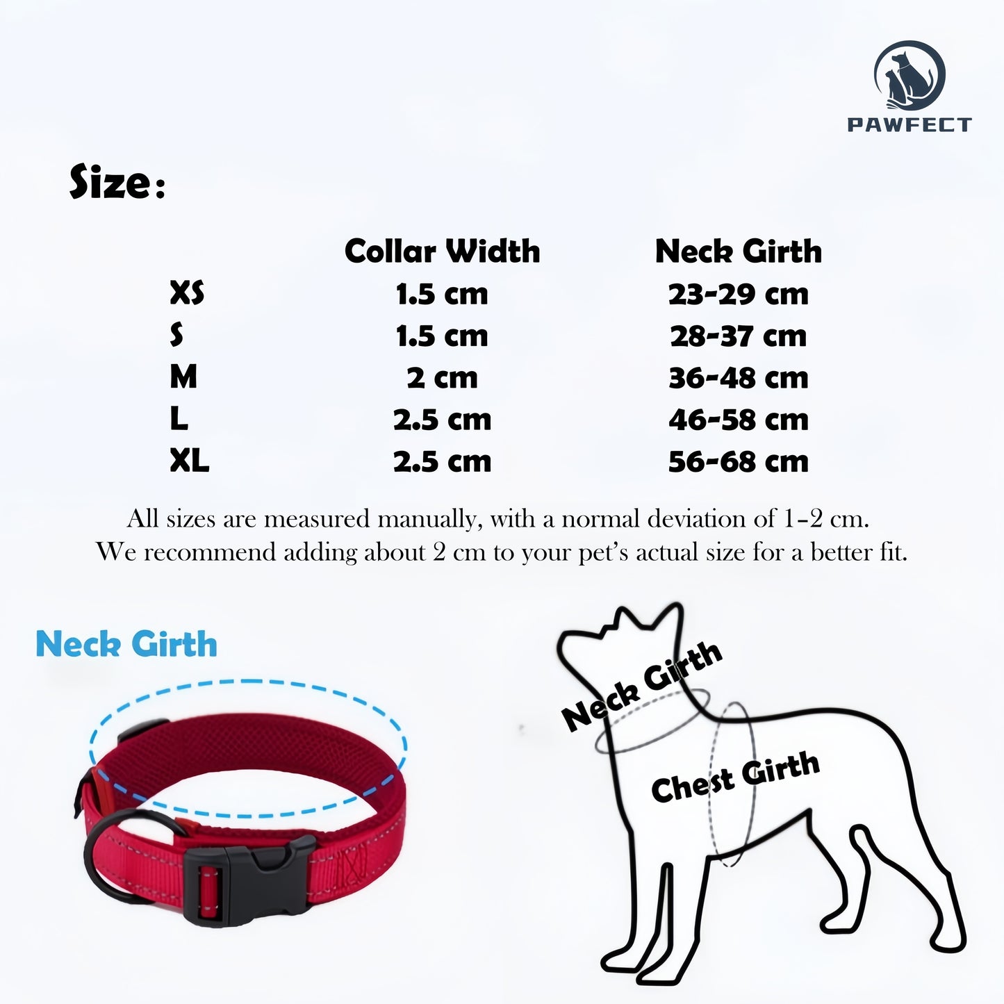Breathable Sandwich Mesh Reflective Dog Collar