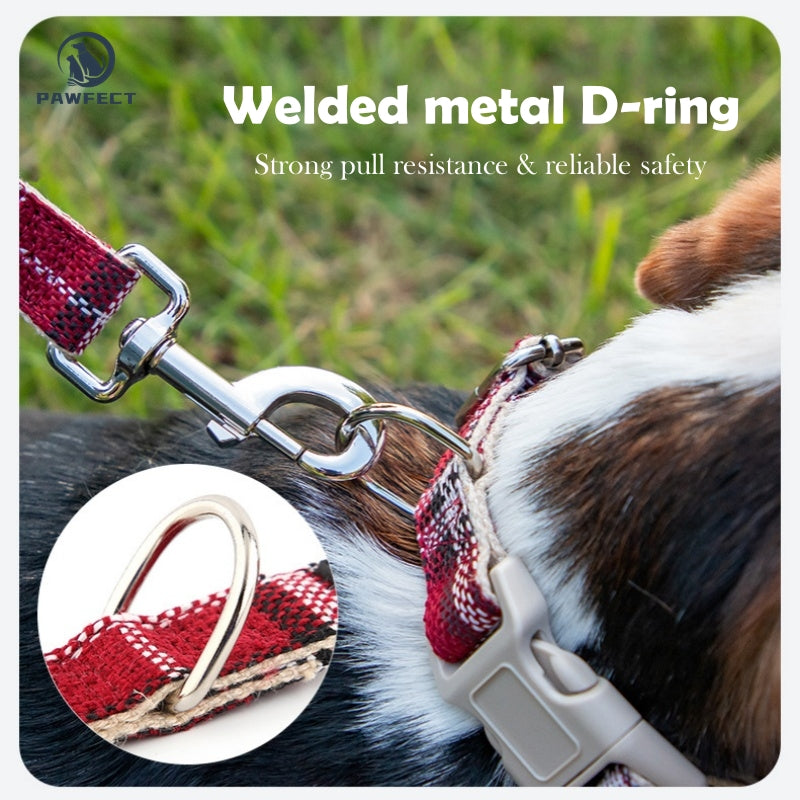 Eco-Friendly Cotton Linen Dog Collar: Hypoallergenic & Antibacterial