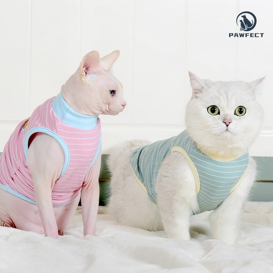 Lightweight Striped Tee for Cats