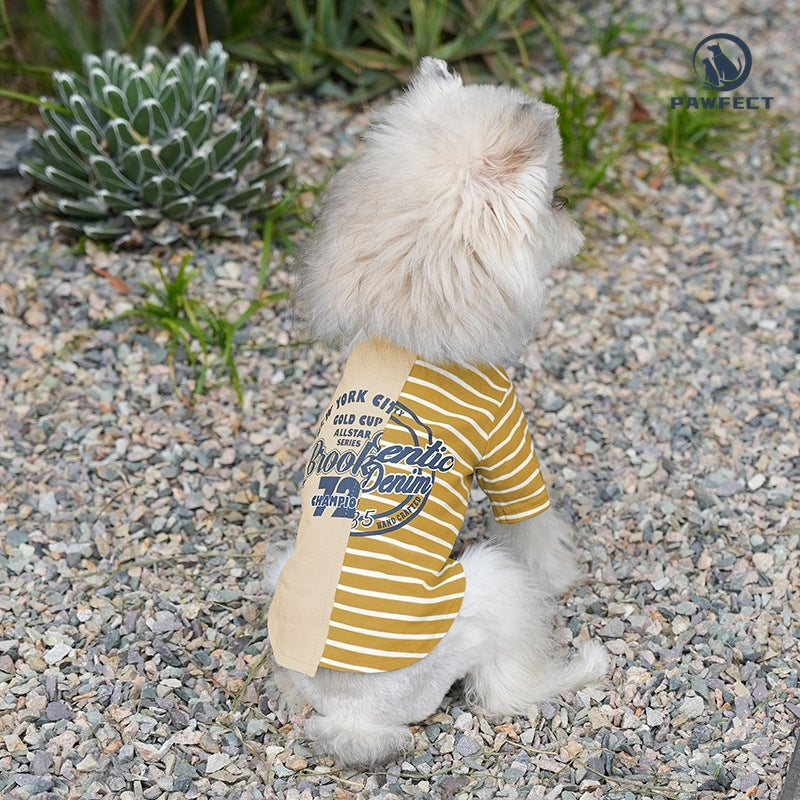 Lightweight Diagonal Stripe Dog T-Shirt