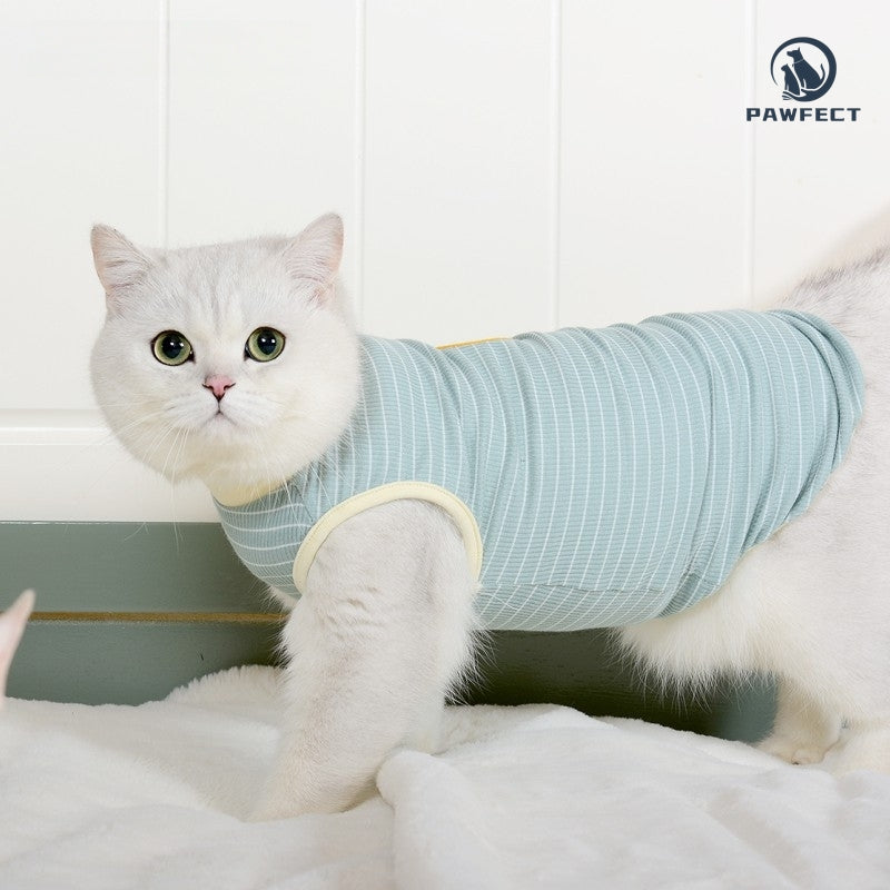 Lightweight Striped Tee for Cats