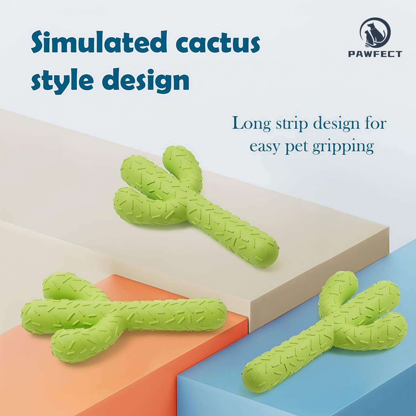 Realistic Cactus Dog Chew and Teeth Cleaning Toy