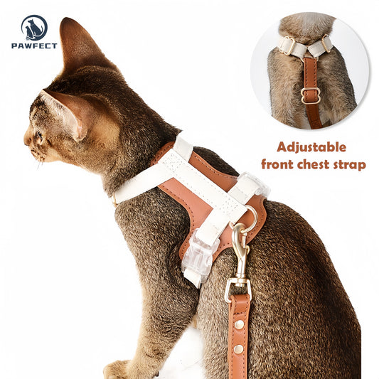 Escape-Proof Cat Harness & Leash Set (Also for Small Dogs)