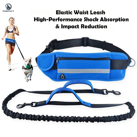 Hands-Free Dog Leash with Waist Pack – Multifunctional Running & Walking Belt