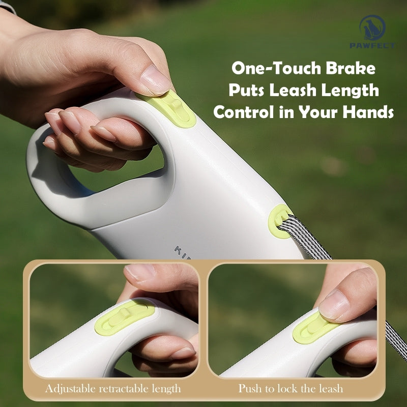 Reflective Retractable Pet Leash for Outdoor Walks