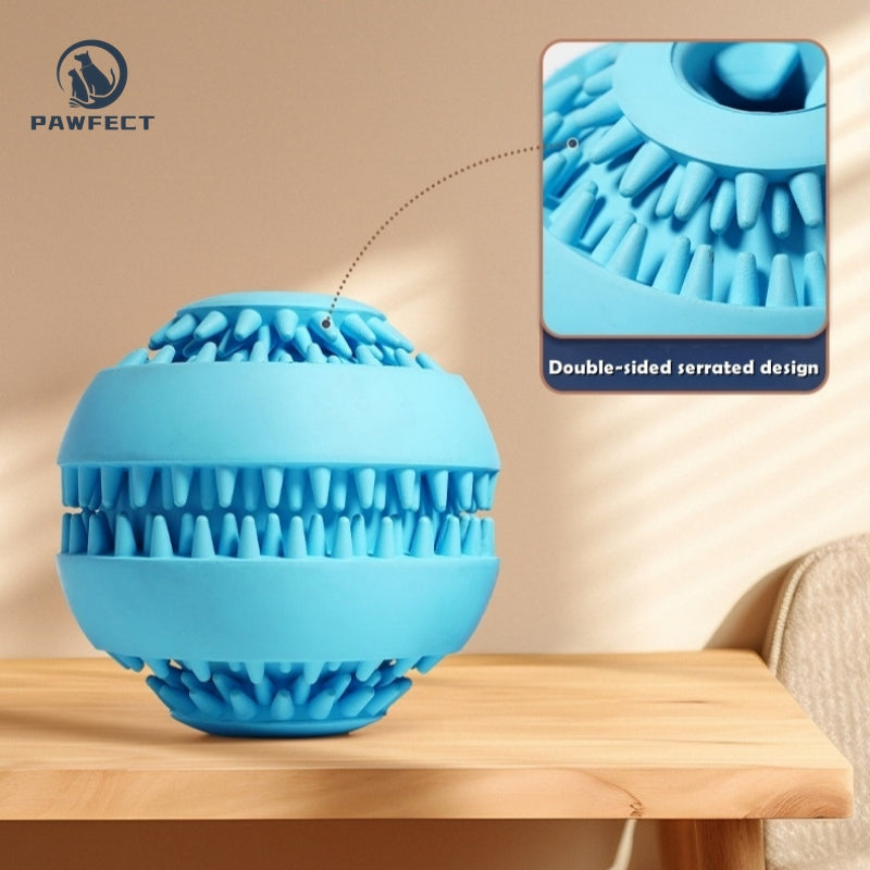 Rubber Treat Dispensing Chew Toy Ball for Dogs