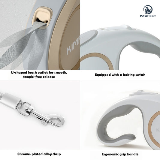 Shock-Absorbing Retractable Pet Leash