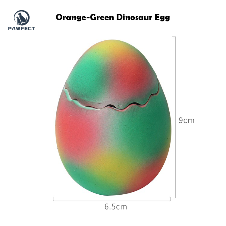 Interactive Latex Dinosaur Egg Toy for Pets