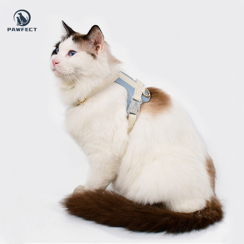 Escape-Proof Cat Harness & Leash Set (Also for Small Dogs)