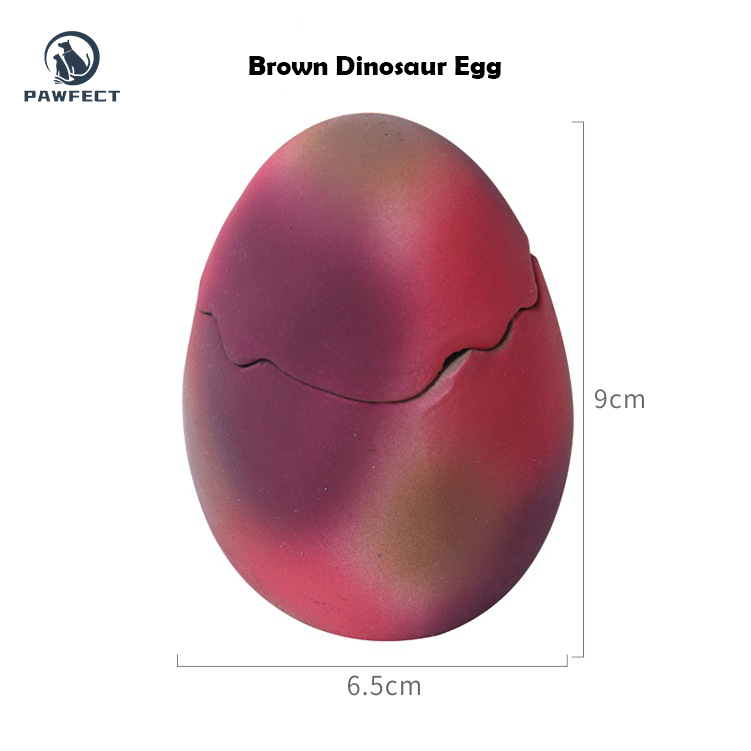 Interactive Latex Dinosaur Egg Toy for Pets