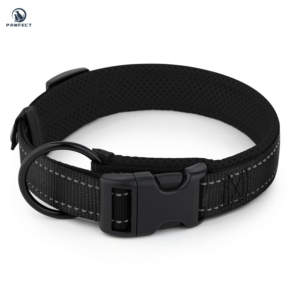 Breathable Sandwich Mesh Reflective Dog Collar