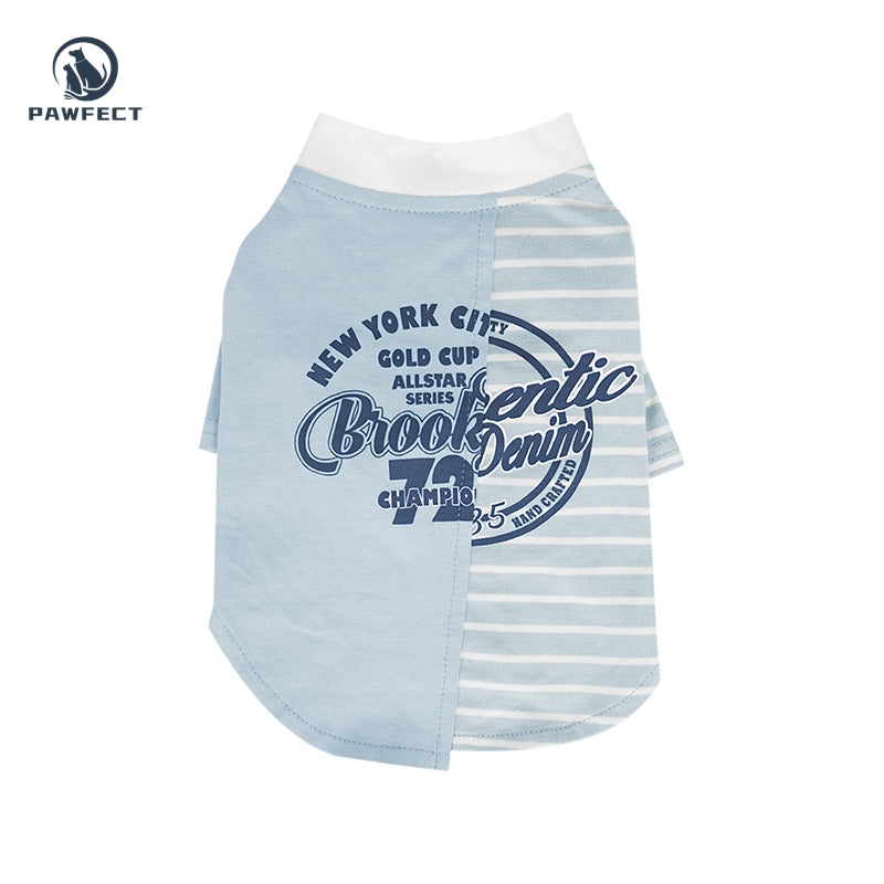 Lightweight Diagonal Stripe Dog T-Shirt
