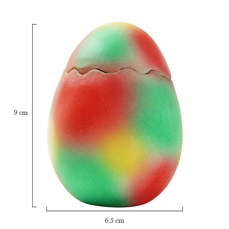 Interactive Latex Dinosaur Egg Toy for Pets