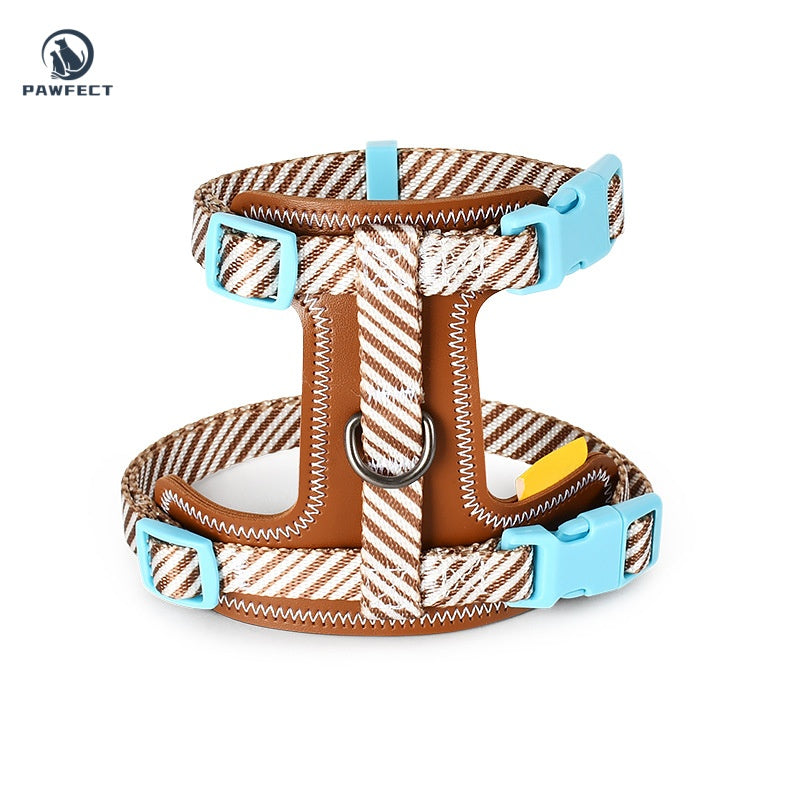 Leather Pet Harness & Leash Set – For Cats and Small Dogs