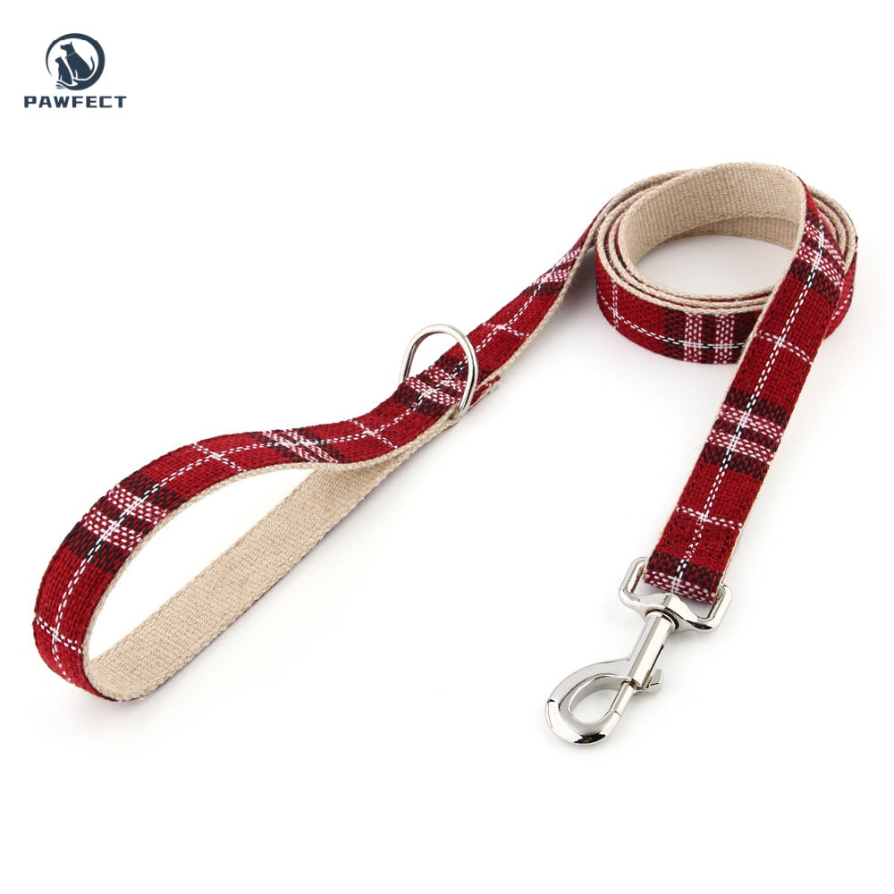 Eco-Friendly Cotton Linen Dog Leash: Hypoallergenic & Antibacterial