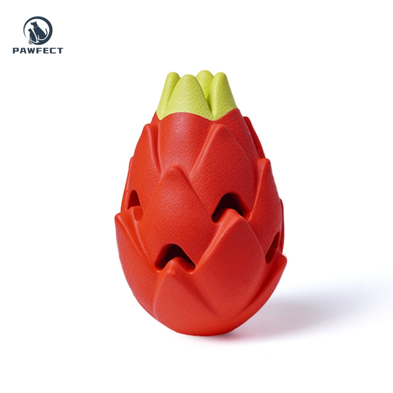 Interactive Dragon Fruit Treat Dispensing Chew Toy