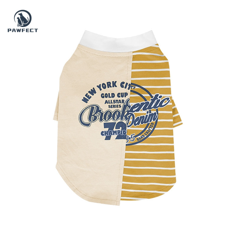 Lightweight Diagonal Stripe Dog T-Shirt