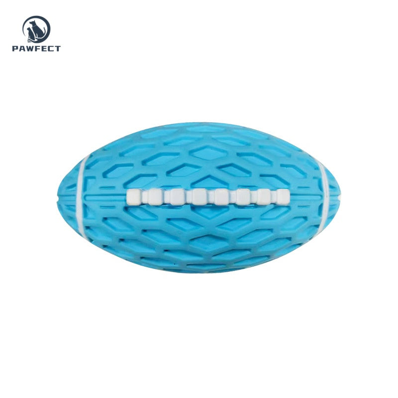 Squeaky Rugby Ball Chew Toy for Dogs