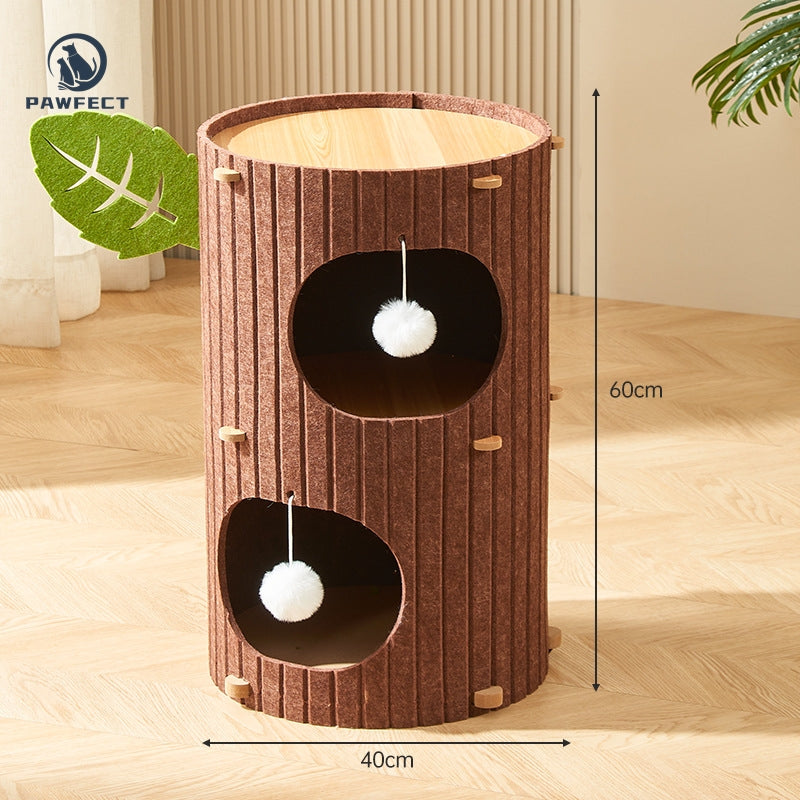 Multi-Functional Cat Tree with Integrated Climber & Cozy Nest