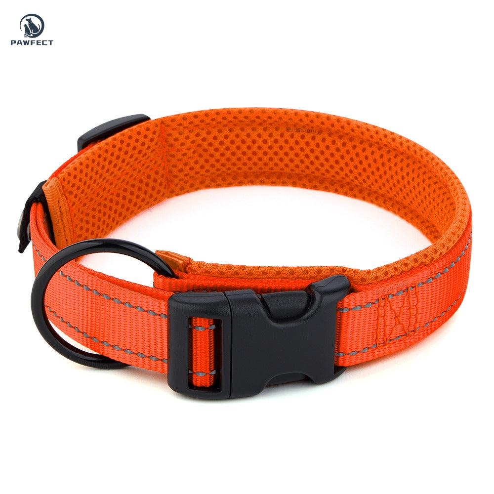 Breathable Sandwich Mesh Reflective Dog Collar