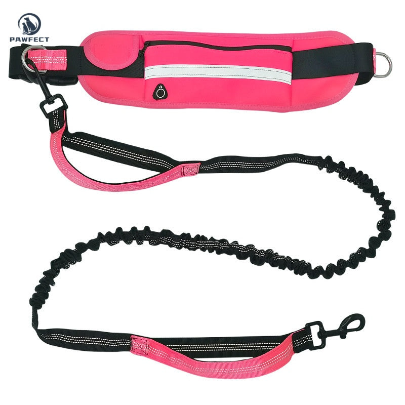 Hands-Free Dog Leash with Waist Pack – Multifunctional Running & Walking Belt