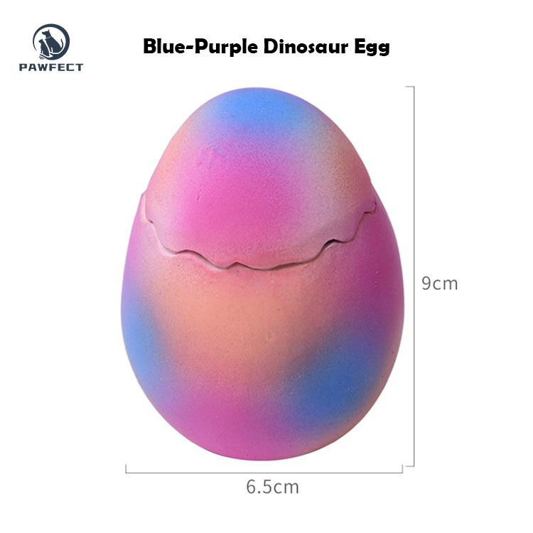 Interactive Latex Dinosaur Egg Toy for Pets