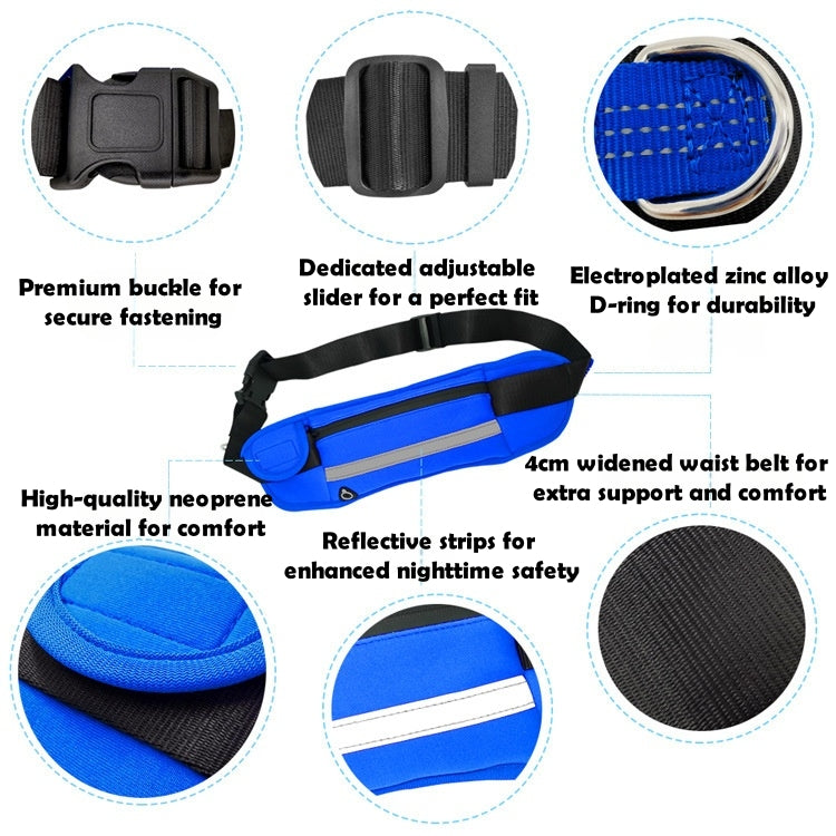 Hands-Free Dog Leash with Waist Pack – Multifunctional Running & Walking Belt