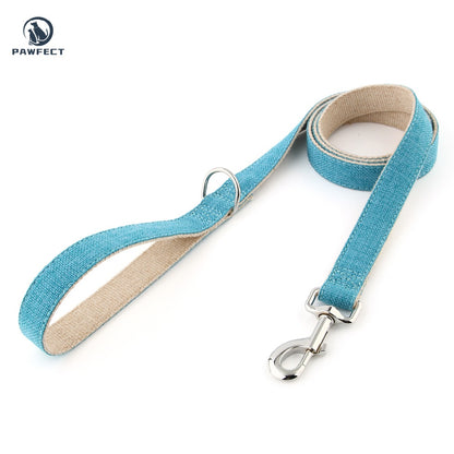 Eco-Friendly Cotton Linen Dog Leash: Hypoallergenic & Antibacterial
