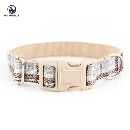 Eco-Friendly Cotton Linen Dog Collar: Hypoallergenic & Antibacterial