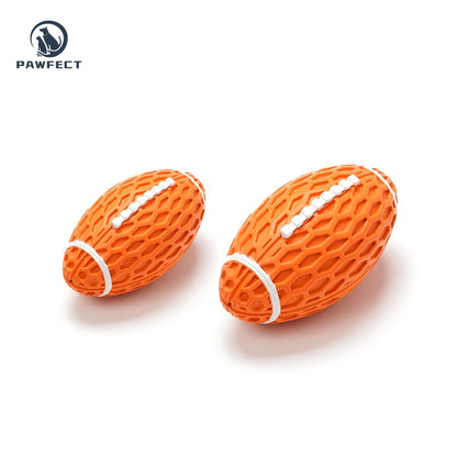 Squeaky Rugby Ball Chew Toy for Dogs