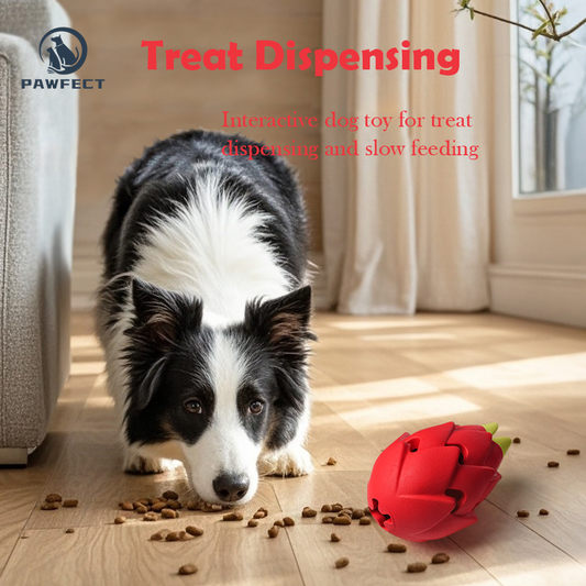 Interactive Dragon Fruit Treat Dispensing Chew Toy