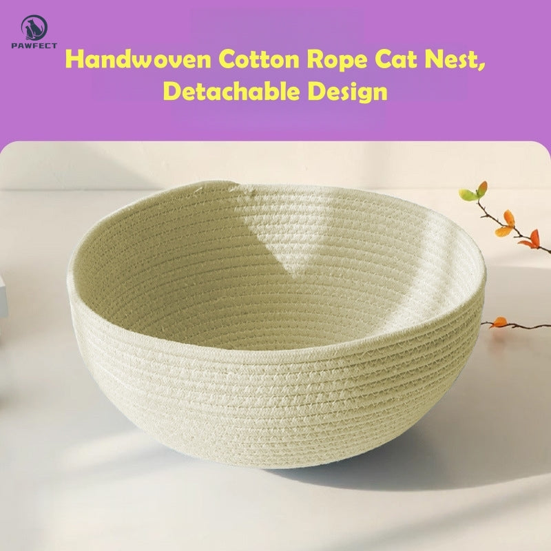 Sunflower-Inspired Cat Climber with Scratch-Resistant Nest & Climbing Post