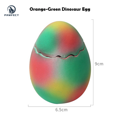 Interactive Latex Dinosaur Egg Toy for Pets