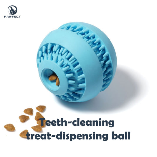 Rubber Treat Dispensing Chew Toy Ball for Dogs