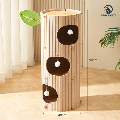 Multi-Functional Cat Tree with Integrated Climber & Cozy Nest