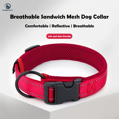 Breathable Sandwich Mesh Reflective Dog Collar