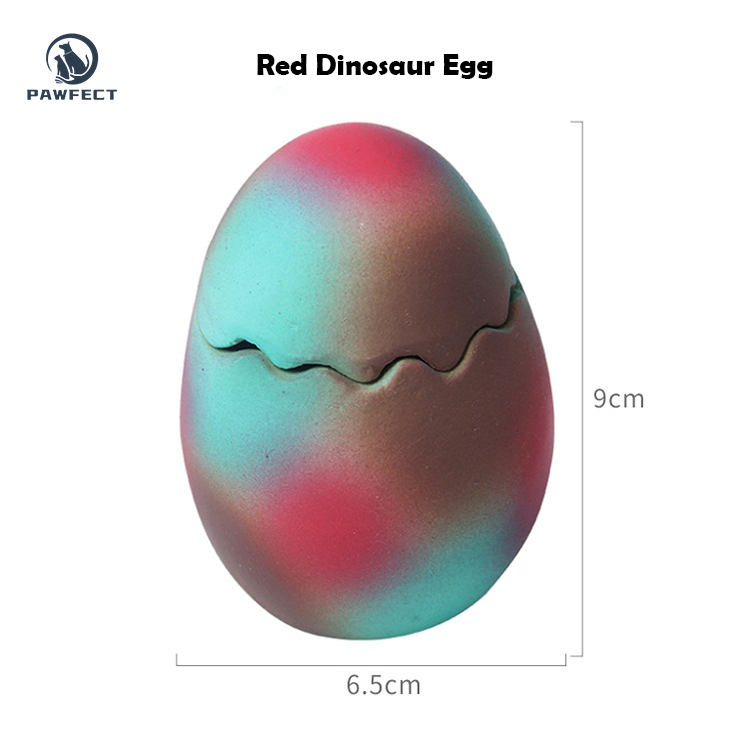 Interactive Latex Dinosaur Egg Toy for Pets